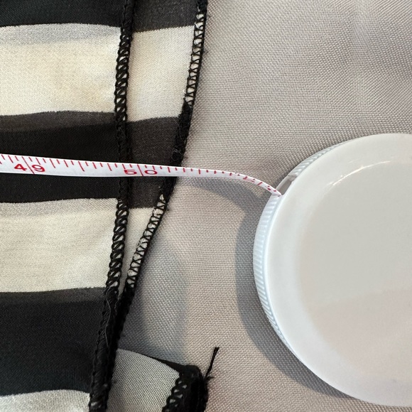 Windsor Black And White Striped Maxi Strapless Dress X-Small - Picture 6 of 16